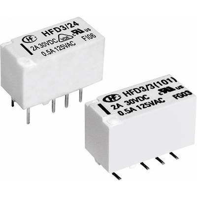 Hongfa HFD3/012-L2S Printrelais 12 V/DC 2 A 2x wisselcontact 1 stuk(s) 