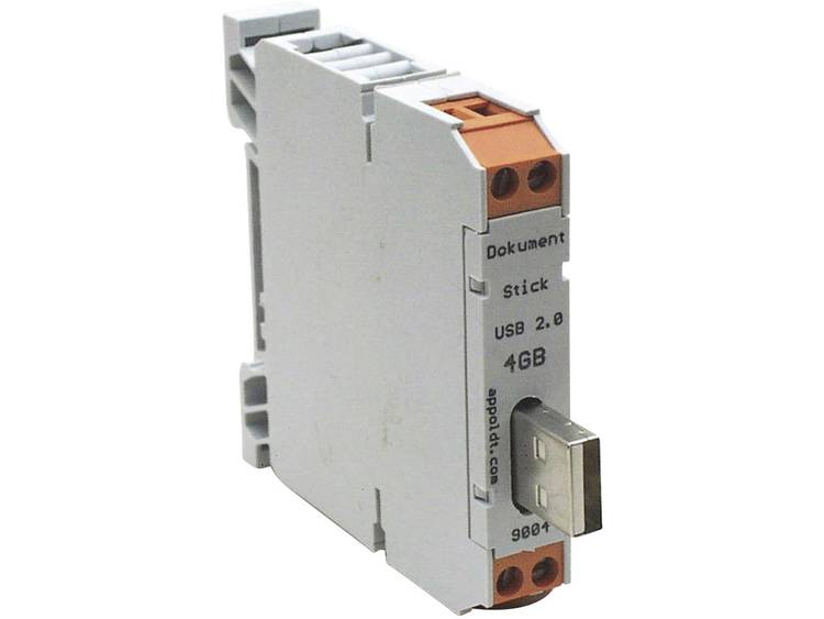 USB-stick in de behuizing voor DIN-rail TS35 Appoldt USB2.0-8GB-A