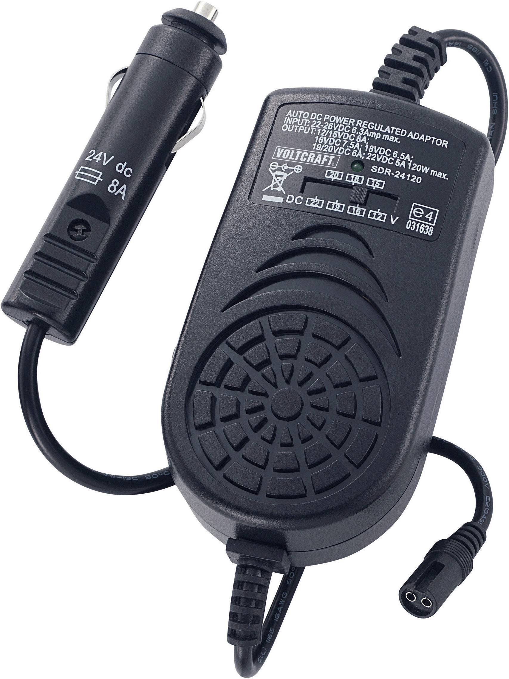 VOLTCRAFT SMP-120/24 Laptop netvoeding 120 W 12 V/DC, 15 V/DC, 16 V/DC, 18 V/DC, 19 V/DC, 20 V/DC, 22 V/DC 8.0 A-1