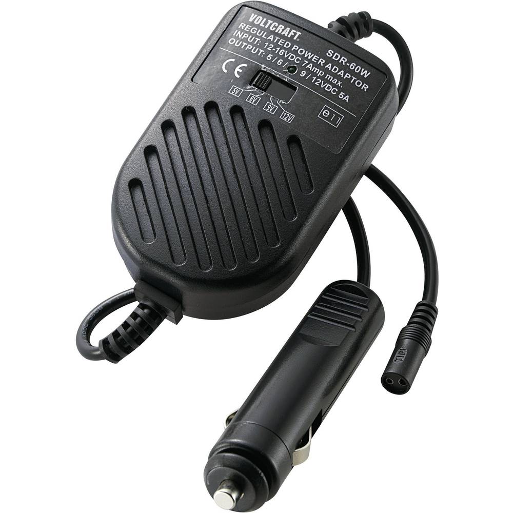 VOLTCRAFT SMP-60 Adapter voor kleine autoapparatuur SMP-serie, voeding voor sigarettenaansteker Scha