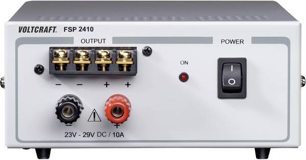 VOLTCRAFT FSP 2410 Labvoeding, vaste spanning 24 - 29 V/DC 10 A 240 W Aantal uitgangen: 1 x