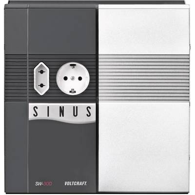 Omvormer Voltcraft Sinus SW-300 met Schuko-stopcontact, geschikt voor het omzetten van gelijkstroom naar wisselstroom.