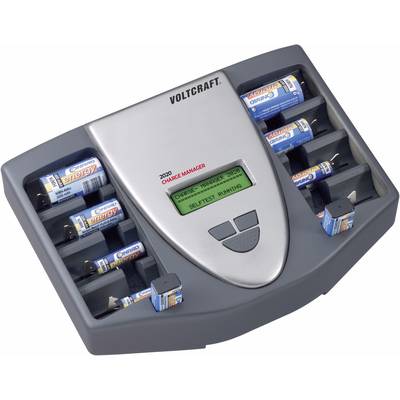 VOLTCRAFT Charge Manager CM2020 Batterijlader NiCd, NiMH AAA (potlood), AA (penlite), C (baby), D (mono), 9 V (blok)-0