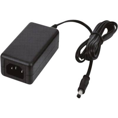 Zwart netsnoer met kabel en stekker, geschikt voor de stroomvoorziening van elektronische apparaten.