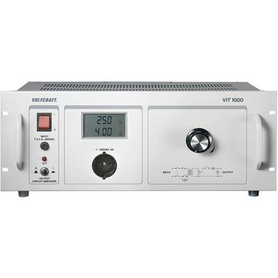 VOLTCRAFT VIT 1000 Lab-scheidingstrafo, instelbaar Kalibratie (DAkkS)   1 - 250 V/AC