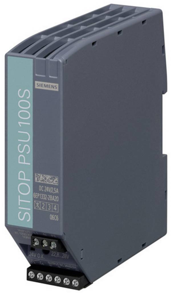 Siemens 6EP13322BA20 DIN-rail netvoeding 24 V/DC 2.5 A 60 W Aantal uitgangen:1 x Inhoud 1 stuk(s)