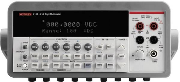 Keithley 2100/230-240 Bench multimeter Kalibratie (ISO) Digitaal  CAT II 600 V Weergave (counts): 1000000