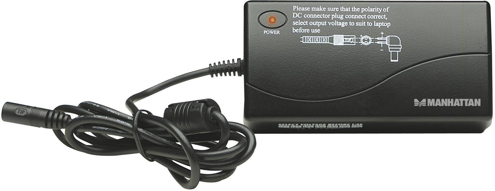 Manhattan 100854 Laptop netvoeding 70 W 12 V/DC, 15 V/DC, 16 V/DC, 18 V/DC, 19 V/DC, 20 V/DC, 24 V/DC 4 A-4