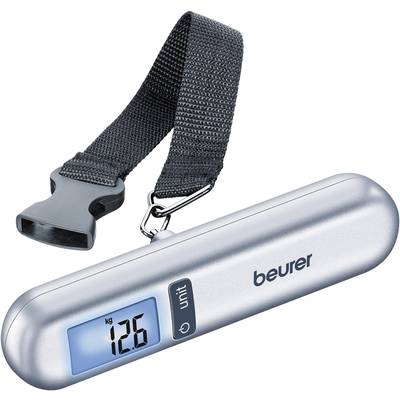 Beurer 732.12 Kofferweegschaal  Weegbereik (max.) 40 kg Resolutie 10 g  Zilver