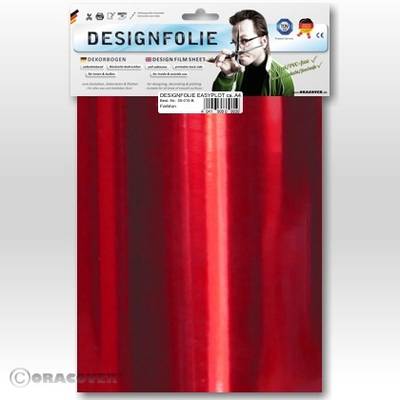 Oracover 50-093-B Designfolie Easyplot (l x b) 300 mm x 208 mm Chroom-rood