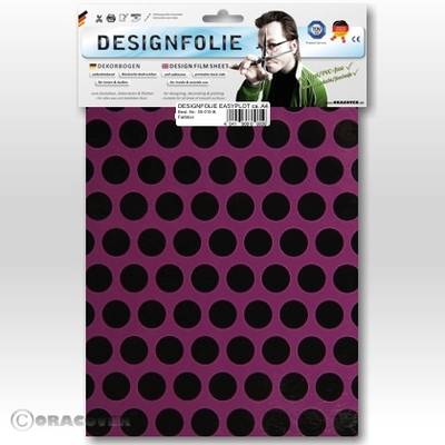Oracover 90-054-071-B Designfolie Easyplot Fun 1 (l x b) 300 mm x 208 mm Violet-zwart