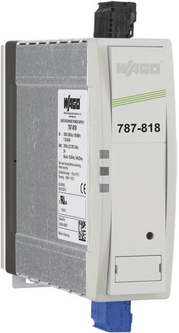 WAGO 787-818 DIN-rail netvoeding 24 V/DC 3 A 72 W Aantal uitgangen:1 x Inhoud 1 stuk(s)