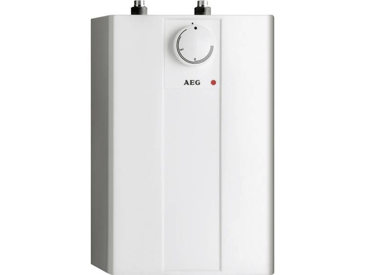 Boiler 5 l 10 l-min 35 tot 85 °C AEG Haustechnik 229287 met tweegreep temperbatterij