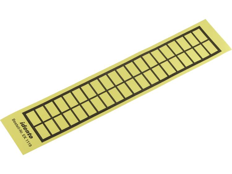 Beschrijfbaar etiket 19x11 Met rand (1 mm) Etiketten per vel: 40 6-1768019-8 Geel TE Connectivity In
