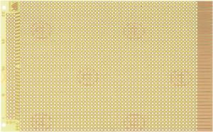 Rademacher Hardpapier, geel, rastermaat 2,54 mm, 39 printbanen, koperen