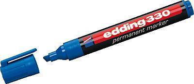 Edding 330 4-330003 Permanent marker Blauw Watervast: Ja-0
