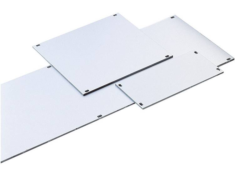 3 HE-frontplaten (b x h) 81 mm x 128.4 mm Zilver (mat, geëloxeerd)