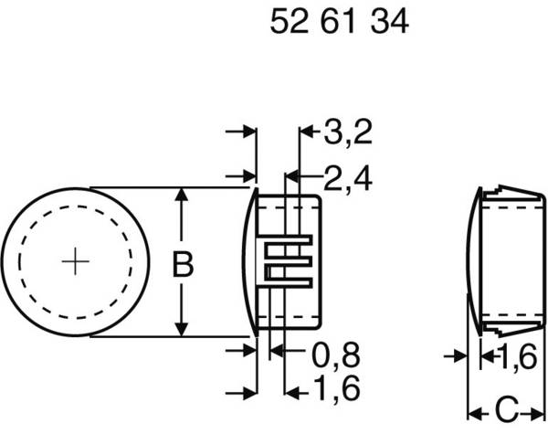 PB Fastener 430 2734 Blindstop Plaatdikte (max.) 3.2 mm Kunststof Wit 1 stuk(s)