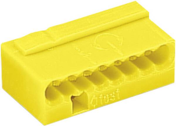 WAGO 243-508  Lasklem Flexibel: 0.6-  Massief: -0.8 mm² Aantal polen: 8 1 stuk(s) Geel
