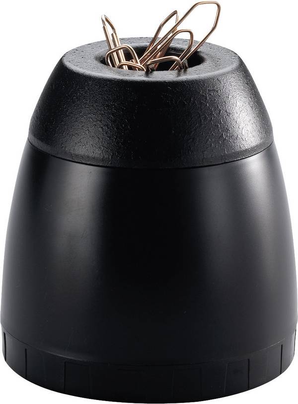 Duurzame paperclipdispenser TREND zwart