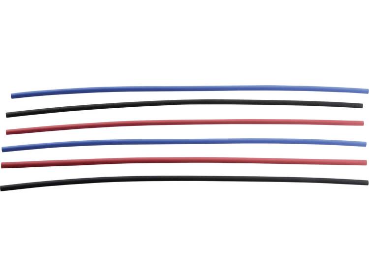 Krimpkous assortiment 3:1 Ø voor-na krimpen: 3 mm-1 mm Krimpverhouding 3:1 1 stuks Zwart, Rood, Blau