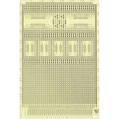 Printplaat met meerdere schakelmaatregel en genummerde aansluitpunten. Bevat rechthoekige gebieden voor verschillende componenten.