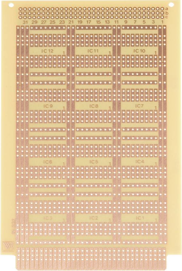 Rademacher WR-Typ 932 Experimenteer printplaat  Hardpapier (l x b) 16 cm x 10 cm 35 µm  Inhoud 1 stuk(s)