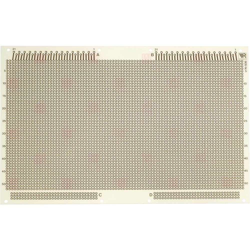 Rademacher WR-Typ 936 Experimenteer printplaat Epoxide (l x b) 233.4 mm x 160 mm 35 µm Inhoud 1 stuk(s)