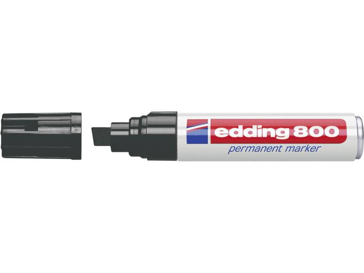 Viltstift Edding 800 schuin zwart 4-12mm op blister