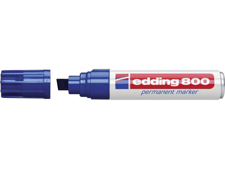 Viltstift Edding 800 schuin blauw 4-12mm op blister