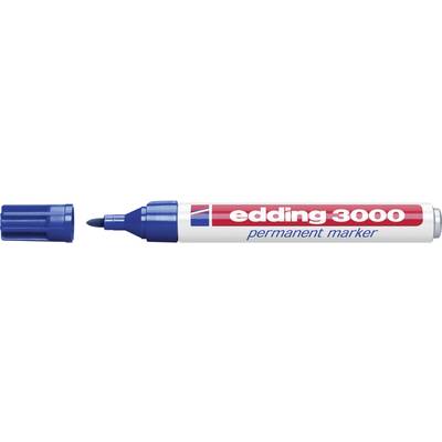 Edding 3000 4-3000-1-1003 Permanent marker Blauw Watervast: Ja 