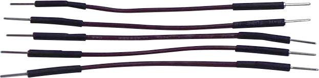 TRU COMPONENTS Jumperkabel [1x Draadbrug-stekker - 1x Draadbrug-stekker] 0.70 m Grijs