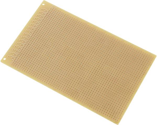 TRU COMPONENTS SU527413 Printplaat  Hardpapier (l x b) 16 cm x 10 cm 35 µm Rastermaat 2.54 mm Inhoud 1 stuk(s)