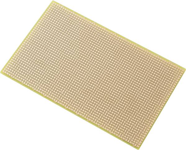 TRU COMPONENTS SU527427 Printplaat  Epoxide (l x b) 16 cm x 10 cm 35 µm Rastermaat 2.54 mm Inhoud 1 stuk(s)