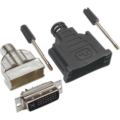 BKL Electronic 0908000 DVI-connector Stekker, recht Aantal polen: 25  Zilver 1 stuk(s) 