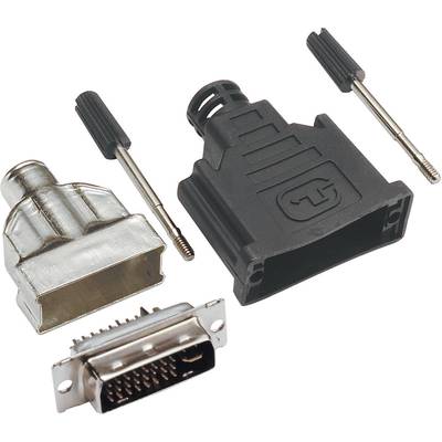 BKL Electronic 0908002 DVI-connector Stekker, recht Aantal polen: 29  Zilver 1 stuk(s) 