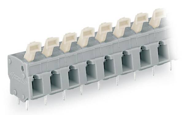 WAGO 257-510 Veerkrachtklemblok 2.50 mm² Aantal polen 10 Grijs 60 stuk(s)