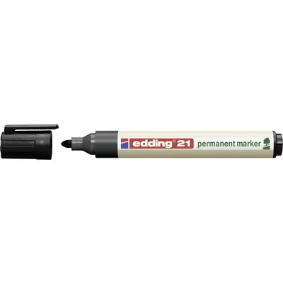 Edding edding 21 permanent marker EcoLine 4-21-1-1001 Permanent marker Zwart Watervast: Ja 