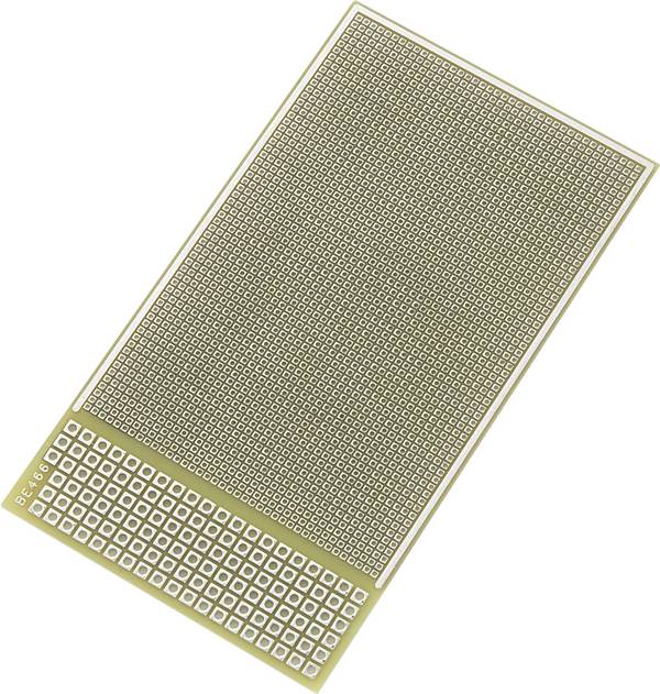 TRU COMPONENTS SU520884 IC-printplaat  Epoxide (l x b) 95 mm x 53 mm 35 µm Rastermaat 1.27 mm Inhoud 1 stuk(s)