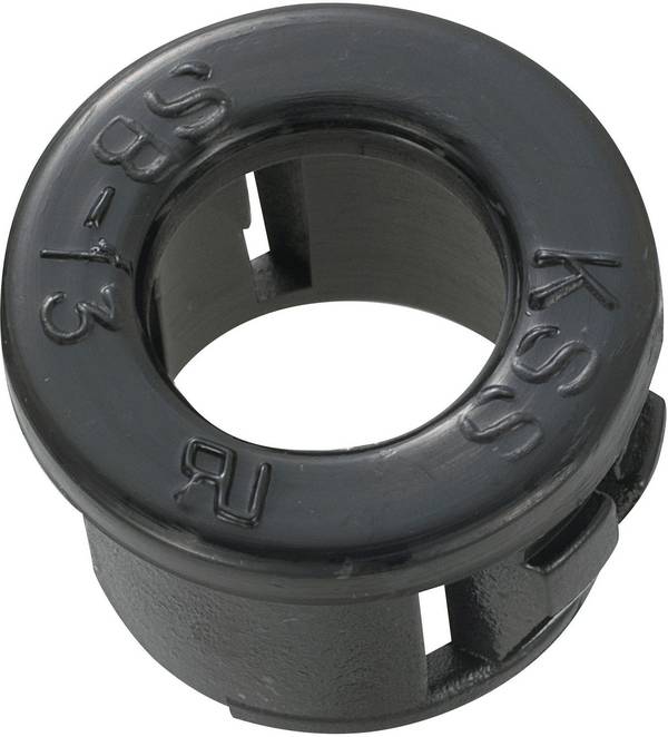 TRU COMPONENTS TC-SBR13203 Kabeldoorvoering Klem-Ø (max.) 8 mm Plaatdikte (max.) 3.2 mm Polyamide Zwart 100 stuk(s)