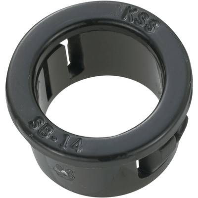 KSS SBR14 Kabeldoorvoering  Montagegat: 14 mm Klem-Ø (max.):  11.4 mm Plaatdikte (max.): 3.2 mm Polyamide Zwart 1 stuk(s