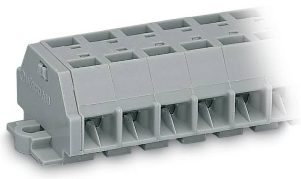 WAGO 260-260 Klemstrook 8 mm Spanveer Toewijzing: L Grijs 25 stuk(s) Package