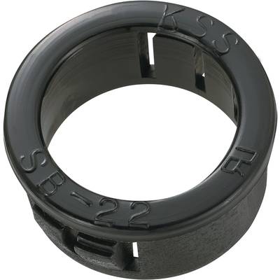 KSS SBR22 Kabeldoorvoering  Montagegat: 22.2 mm Klem-Ø (max.):  17.5 mm Plaatdikte (max.): 3.2 mm Polyamide Zwart 1 stuk