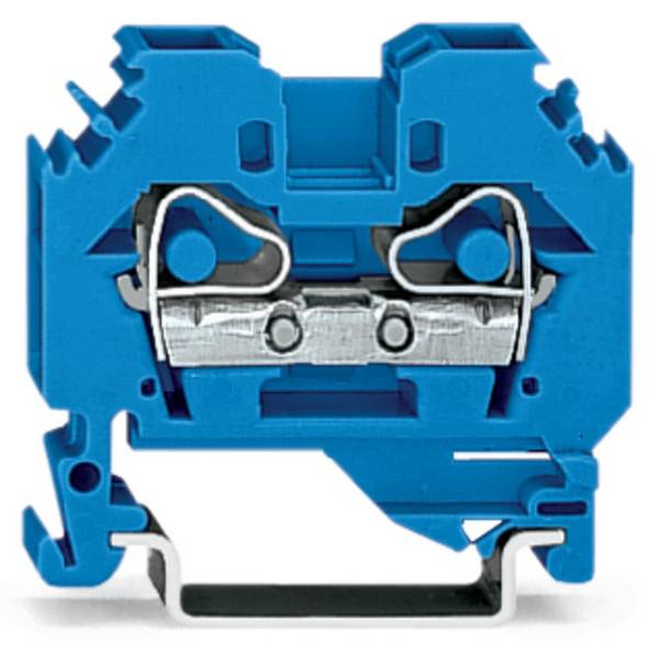 WAGO 282-104 Doorgangsklem 8 mm Spanveer Toewijzing: N Blauw 50 stuk(s)