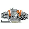 WAGO 282-821 Scheidingsklem 8 mm Spanveer Toewijzing: L Grijs 20 stuk(s) Package