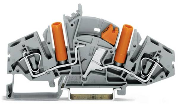 WAGO 282-821 Scheidingsklem 8 mm Spanveer Toewijzing: L Grijs 20 stuk(s) Package
