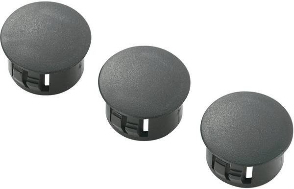 TRU COMPONENTS TC-HPR-15203 Blindstop Plaatdikte (max.) 1.1 mm Polyamide Zwart 100 stuk(s)