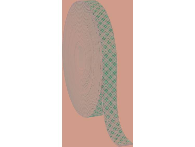 Dubbelzijdig plakband met schuimrubber drager (l x b) 33 m x 19 mm Crème Polyurethaan schuimstof, op