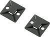 TRU COMPONENTS TC-HCR26R203 Bevestigingssokkel Zelfklevend 1593039 Bundel-Ø (bereik) 25.40 mm (max) 4-voudige invoeging Zwart 1 stuk(s)