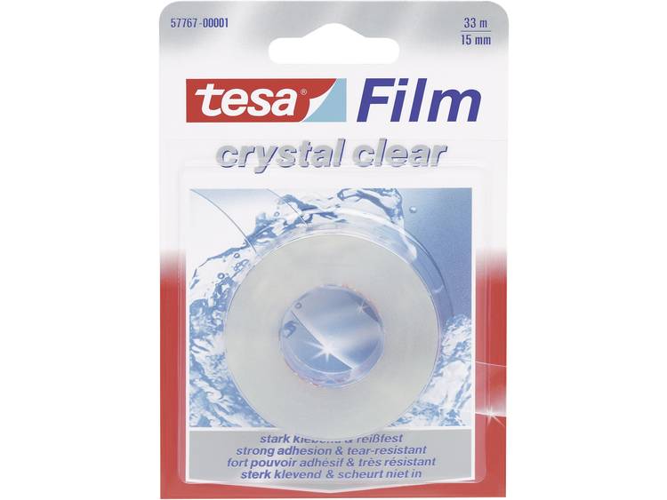 tesafilm kristalhelder plakband (l x b) 33 m x 15 mm 57767 TESA Inhoud: 1 rollen